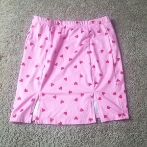 A pink heart skirt